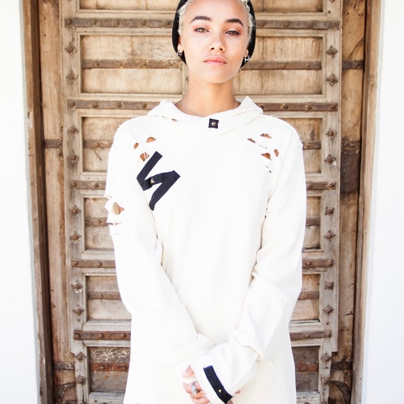 🔴 French Terry Distressed Pullover Hoodie NWT (Only Tobacco/Brown Available) - Picture 1 of 8